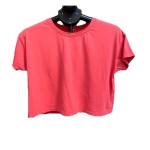 Lululemon Cates Tee Pink Punch Size 6 Chest 19.5"